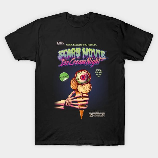 Scary Movie Ice Cream T-Shirt by Mikeycomix